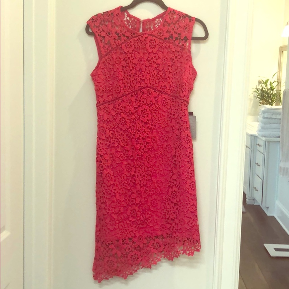 NWT Bebe Lace Strawberry Dress size 10